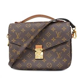 Louis Vuitton-Louis Vuitton Monogram Pochette Metis MM Shoulder Bag-Brown