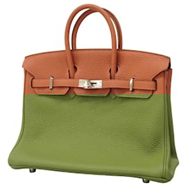 Hermès-Hermes Birkin 25 Togo Handbag in Rosy-Pink
