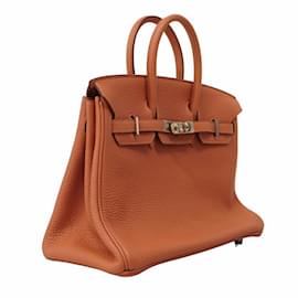 Hermès-Hermes Birkin 25 Togo Handbag in Rosy-Pink