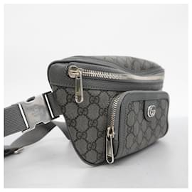 Gucci-Gucci Ophidia Gray Fanny Pack-Brown