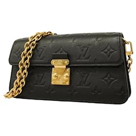 Louis Vuitton-Louis Vuitton Monogram Empreinte Wallet on Chain Metis-Black