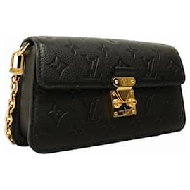 Louis Vuitton-Louis Vuitton Monogram Empreinte Wallet on Chain Metis-Black