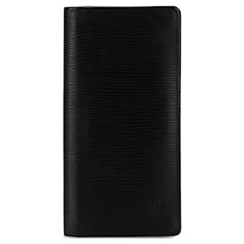 Louis Vuitton-Louis Vuitton Epi Portofois Brazza Long Wallet-Black