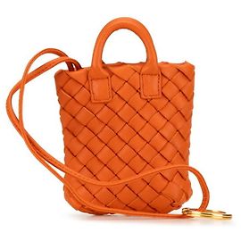 Charm per borsa in pelle arancione Bottega Veneta Arancione