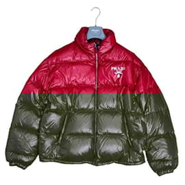 Prada-Red Prada Puffer Coat-Red