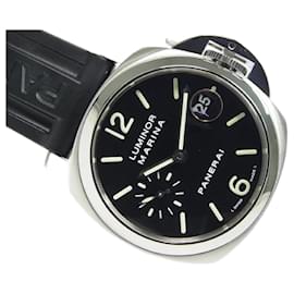 Panerai-PANERAI Luminor Marina 40 MM PAM00048 I series Genuine goods Mens-Silvery