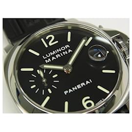Panerai-PANERAI Luminor Marina 40 MM PAM00048 I series Genuine goods Mens-Silvery
