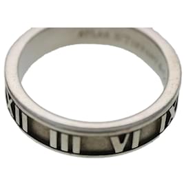Autre Marque-TIFFANY&Co. Atlas Ring Ag925 Silver Auth 95711-Silvery