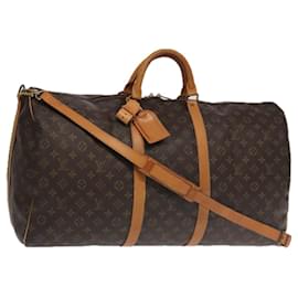 Louis Vuitton-LOUIS VUITTON Monogram Keepall Bandouliere 60 Boston Bag M41412 LV Auth 95537-Monogram