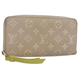 Louis Vuitton-LOUIS VUITTON Monogram Empreinte Zippy Wallet Pink Yellow M81279 LV Auth bs19005-Pink,Yellow