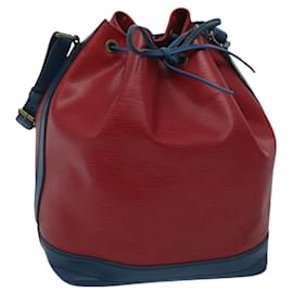 Louis Vuitton-LOUIS VUITTON Epi Noe Shoulder Bag Bicolor Red Blue M44084 LV Auth 96478-Red,Blue