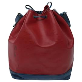 Louis Vuitton-LOUIS VUITTON Epi Noe Shoulder Bag Bicolor Red Blue M44084 LV Auth 96478-Red,Blue
