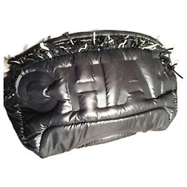 Chanel Banana Belt Black Quilted Canvas Black