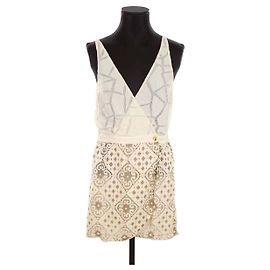 Vestido Heimstone AUSTRIA de algodão bege Bege