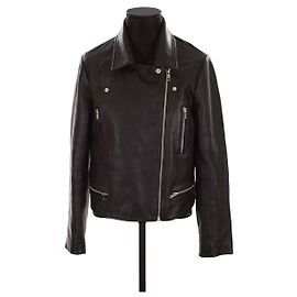 Claudie Pierlot Veste en cuir Noir