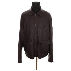 Loro Piana Lederjacke Braun