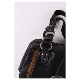 Dior-Gaucho leather handbag-Black