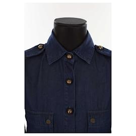 Lanvin-Cotton shirt-Blue