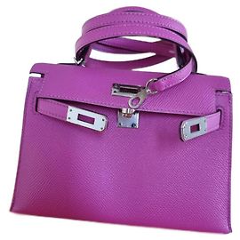 Hermès Kelly 20 Mini Sellier Magnolia Epsom Hardware de Paládio Rosa