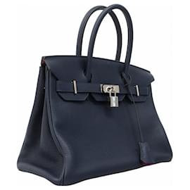 Hermès-Hermes Birkin 30 Verso Handbag-Blue,Purple