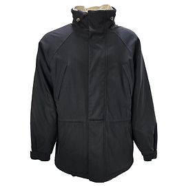 Loro Piana Icer Parka Jacket in Black Wool Black