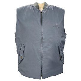 Wendeweste aus grauem Polyamid mit gesticktem Loro Piana-Logo Grau