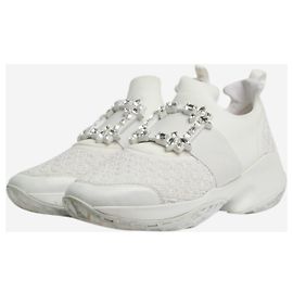 Roger Vivier Baskets Viv blanches - taille EU 40.5 Blanc
