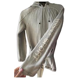 Versace Wollpullover Grau M Grau