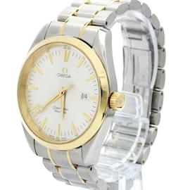 Omega-Omega Seamaster Aqua Terra 18K Gold Steel Men's Watch-Other