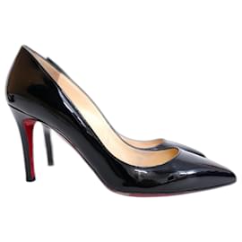 Christian Louboutin-Christian Louboutin Pigalle Black Patent Leather Pumps Heels-Black