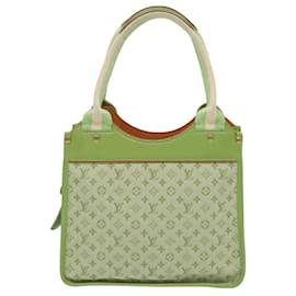 Louis Vuitton-LOUIS VUITTON Monogram Mini Sac Catline Tote Bag Almond Green M92931 Auth 96127-Other