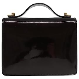 Louis Vuitton-LOUIS VUITTON Monogram Vernis Monceau BB Bag 2way Amarante M91580 LV Auth 94183-Dark red