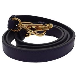 PRADA Adjustable Shoulder Strap Safiano leather 33.1""-37"" Purple Auth yk15580 Purple