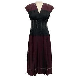 Vestido midi Claire em popeline de algodão ameixa da Tory Burch Roxo