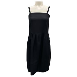 Robe sans manches en laine noire Jil Sander Noir