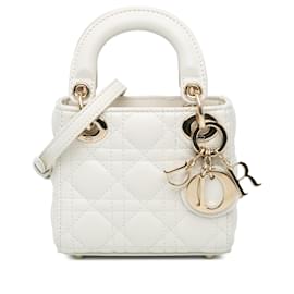 Dior-DIOR Handbags Leather-White
