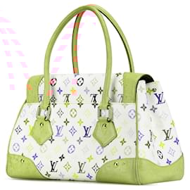 Louis Vuitton-White Louis Vuitton Monogram Murakami Beverly GM Handbag-White