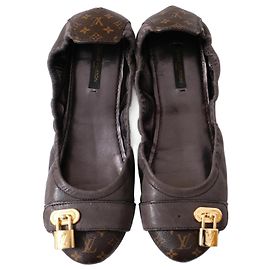 Louis Vuitton Lucky Monogram Ballet Flats Brown