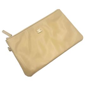 Chanel 22 Pouch Beige Leather Beige