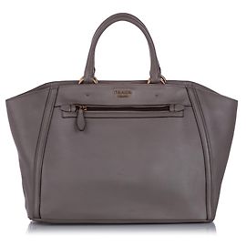 PRADA Sacs à main T. Cuir Gris