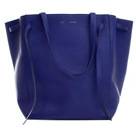 Céline Blauer Celine Medium Kalbsleder Phantom Cabas Tote Bag Blau