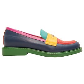 Chanel NÃO ASSINADO / NÃO ASSINADO Flats T.EU 35 Couro Multicor