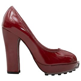 JOHN GALLIANO Talons T.EU 36 Cuir Rouge