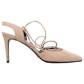 Saint Laurent-SAINT LAURENT Heels T.EU 40 Suede-Beige