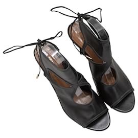 Aquazzura-AQUAZZURA Ankle boots T.EU 40 Leather-Black