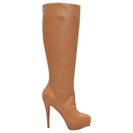 Christian Louboutin-Bottes CHRISTIAN LOUBOUTIN T.EU 35 Cuir-Camel