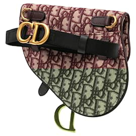 Dior-Red Dior Oblique Saddle Belt Bag-Red
