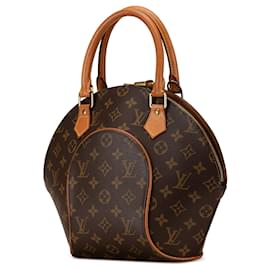 Louis Vuitton-Brown Louis Vuitton Monogram Ellipse PM Handbag-Brown