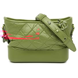 Chanel-Red Chanel Small Aged Calfskin Gabrielle Crossbody-Red