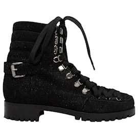Christian Louboutin-CHRISTIAN LOUBOUTIN Boots T.EU 38 Glitter-Black